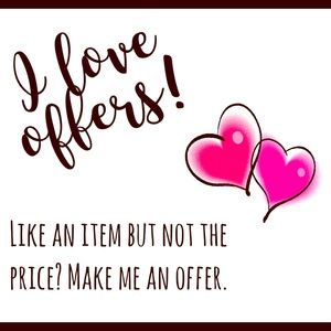 I accept reasonable offers